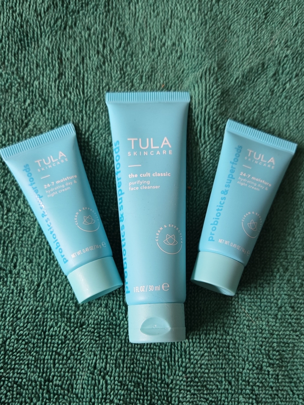 TULA Skincare Set - Cleanser & Moisturizers
